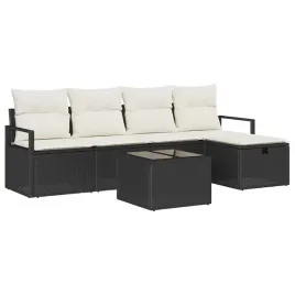 zestaw-sof-na-ogrod-z-poduszka-6-pcs-czarny-polirattan
