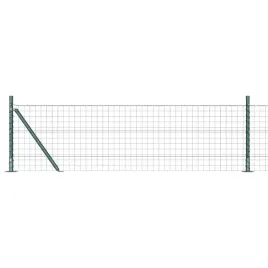 ogrodzenie-z-slupkami-zielony-0-6-x-10-m-stal