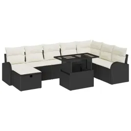 zestaw-sof-na-ogrod-z-poduszka-9-pcs-czarny-polirattan