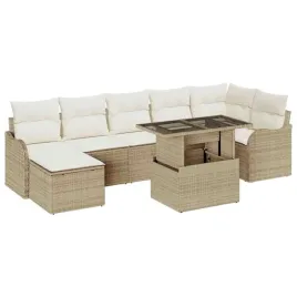 zestaw-sof-na-ogrod-z-poduszka-8-pcs-bezowy-polirattan