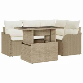 zestaw-sof-na-ogrod-5-pcs-bezowy-100-x-55-x-73-cm-polirattan