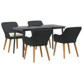zestaw-do-jadalni-w-ogrodzie-z-poduszka-5-pcs-czarny-polirattan