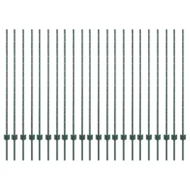 slupki-ogrodzeniowe-22-pcs-zielony-180-cm-stal