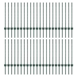 slupki-ogrodzeniowe-44-pcs-zielony-120-cm-stal