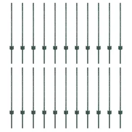 slupki-ogrodzeniowe-22-pcs-zielony-120-cm-stal
