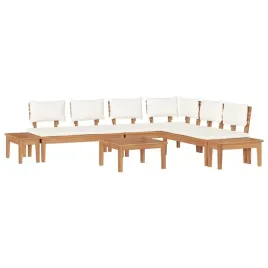 zestaw-lawka-ogrodowa-z-poduszka-4-pcs-brazowy-i-kremowy