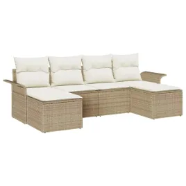 zestaw-sof-na-ogrod-z-poduszka-6-pcs-bezowy-polirattan