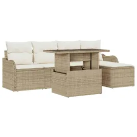 zestaw-sof-na-ogrod-z-poduszka-6-pcs-bezowy-polirattan