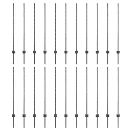 slupki-ogrodzeniowe-44-pcs-szary-160-cm-stal