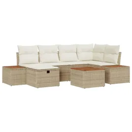 zestaw-sof-na-ogrod-z-poduszka-7-pcs-bezowy-polirattan