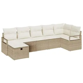 zestaw-sof-na-ogrod-z-poduszka-7-pcs-bezowy-polirattan
