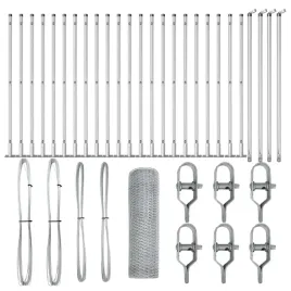 ogrodzenie-z-slupkami-srebrny-0-6-x-50-m-stal-pokryta-pcv