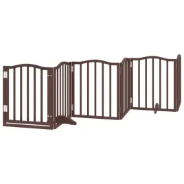 skladana-bramka-dla-psa-z-drzwiami-6-paneli-braz-300-cm