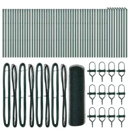 ogrodzenie-z-slupkami-zielony-0-5-x-100-m-stal-pokryta-pcv