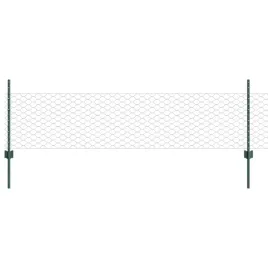 ogrodzenie-z-slupkami-zielony-0-5-x-100-m-stal