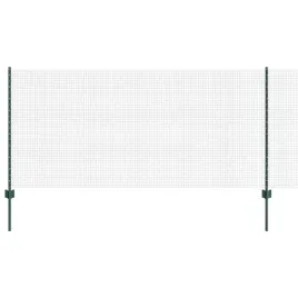 ogrodzenie-z-slupkami-zielony-1-x-100-m-stal