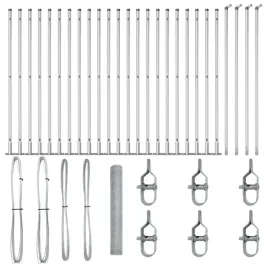 ogrodzenie-z-slupkami-srebrny-1-2-x-50-m-stal-pokryta-pcv