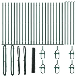 ogrodzenie-z-slupkami-zielony-1-2-x-50-m-stal-pokryta-pcv