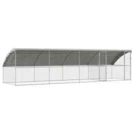 klatka-dla-kur-srebrny-800-x-200-x-198-5-cm-stal-galwanizowana