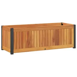 donica-ogrodowa-80x30x275-cm-lite-drewno-akacjowe-i-stal