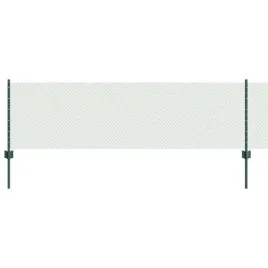 ogrodzenie-z-slupkami-zielony-0-6-x-100-m-stal