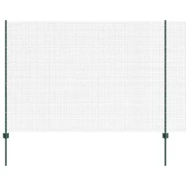 ogrodzenie-z-slupkami-zielony-1-5-x-10-m-stal