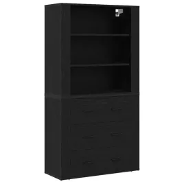wysoki-bufet-z-szuflada-czarny-dab-80-x-33-x-150-cm