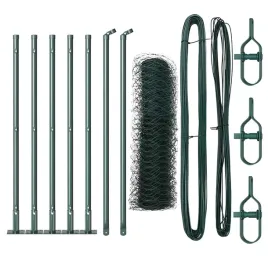 ogrodzenie-z-slupkami-zielony-0-4-x-10-m-stal-pokryta-pcv