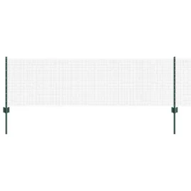 ogrodzenie-z-slupkami-zielony-0-6-x-100-m-stal