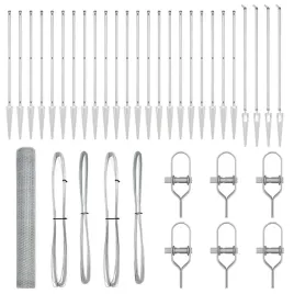 ogrodzenie-z-slupkami-srebrny-1-2-x-50-m-stal-pokryta-pcv