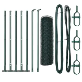 ogrodzenie-z-slupkami-zielony-05-x-10-m-stal-pokryta-pcv