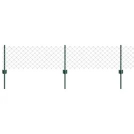 ogrodzenie-z-slupkami-zielony-0-4-x-10-m-stal