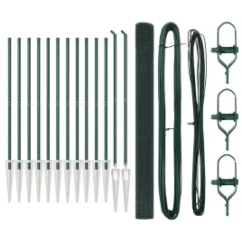 ogrodzenie-z-slupkami-zielony-1-5-x-25-m-stal