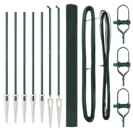 ogrodzenie-z-slupkami-zielony-1-5-x-10-m-stal