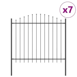 ogrodzenie-ogrodowe-szary-1190-x-125-cm