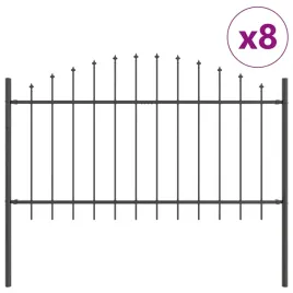 ogrodzenie-ogrodowe-szary-1360-x-100-cm