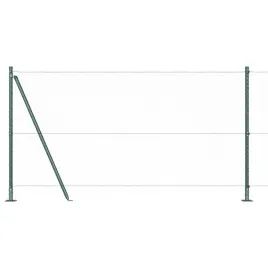 ogrodzenie-z-slupkami-zielony-1-2-x-10-m-stal-pokryta-pcv