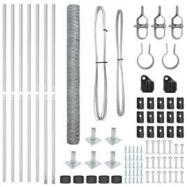 ogrodzenie-z-slupkami-srebrny-1-5-x-10-m-stal-pokryta-pcv