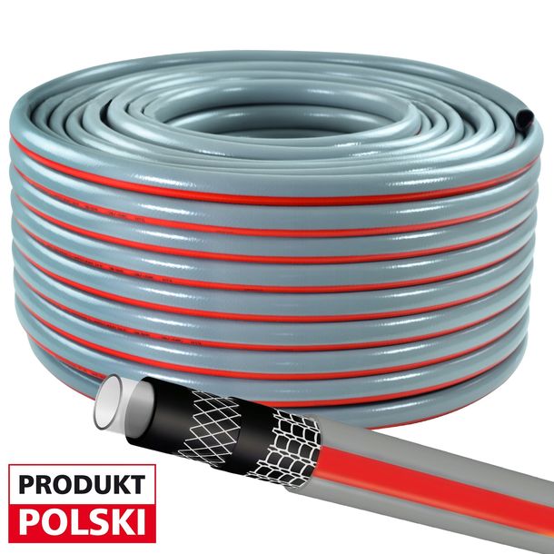 WĄŻ OGRODOWY GUMOWY 3/4” 100m 6 WARSTWOWY ZBROJONY PRODUKT POLSKI
