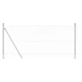 ogrodzenie-z-slupkami-srebrny-1-x-10-m-stal-pokryta-pcv