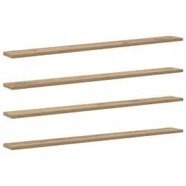 polka-na-ksiazki-4-pcs-brazowy-100-x-10-x-1-5-cm