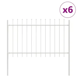 ogrodzenie-ogrodowe-bialy-10-2-x-1-m-stal-malowana-proszkowo