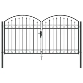 bramka-ogrodzeniowa-z-blokada-szary-300-x-150-cm-stal