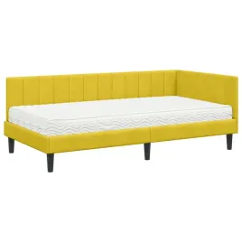 rama-lozka-naroznego-z-materacem-zolty-100-x-200-cm-aksamit