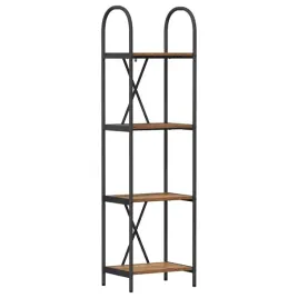 polka-na-ksiazki-stare-drewno-40-x-30-x-146-cm