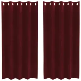 zaslony-z-zaslonami-2-pcs-czerwone-wino-140-x-175-cm-aksamit