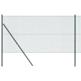 ogrodzenie-z-slupkami-zielony-1-x-50-m-stal