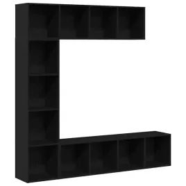 szafka-na-ksiazki-3-pcs-czarny-dab-36-x-30-x-143-cm