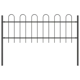 ogrodzenie-ogrodowe-szary-1-7-x-0-6-m-stal-malowana-proszkowo