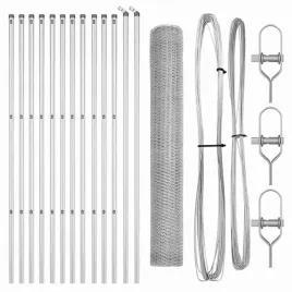 ogrodzenie-z-slupkami-srebrny-1-x-25-m-stal-pokryta-pcv